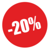 "  " : -20%