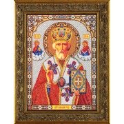 Набор для вышивания бисером Радуга бисера (Кроше) "Николай Чудотворец"